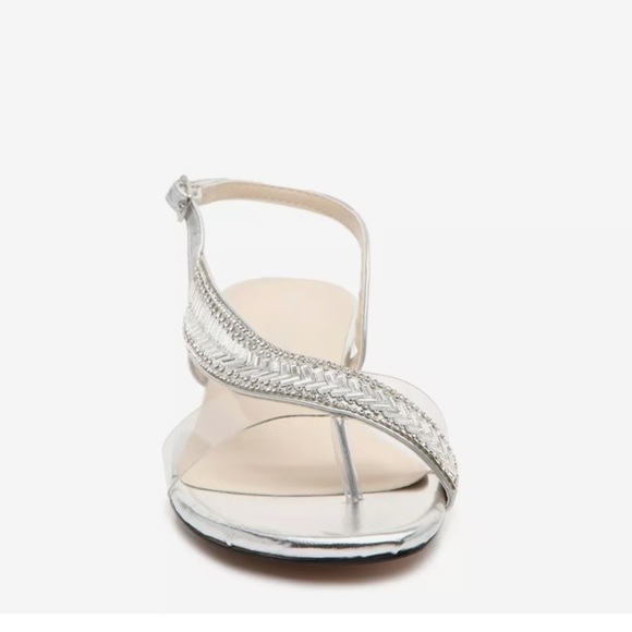 Touch Ups by Benjamin Walk Eleanor Elegant Silver Women's Sandals sz 9 nwob - Picture 2 of 5